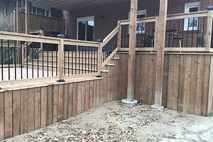 Tiered Patio & Fence